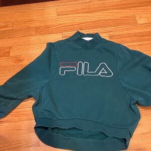 Fila Green Pullover with Logo